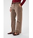 CREAM CRBrady Corduroy Pant Brown Lentil – Rechte ribfluwelen damesbroek met riem