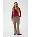 CREAM CRBrady Corduroy Pant Brown Lentil – Rechte ribfluwelen damesbroek met riem