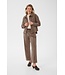 CREAM CRBrady Corduroy Pant Brown Lentil – Rechte ribfluwelen damesbroek met riem