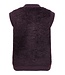JDY JDYEIRA Life On Button Vest Plum Perfect – Fluffy mouwloos damesvest met knopen