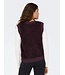 JDY JDYEIRA Life On Button Vest Plum Perfect – Fluffy mouwloos damesvest met knopen