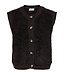 JDY JDYEIRA Life On Button Vest Chocolate Torte – Fluffy bruin damesvest met knopen