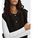 JDY JDYEIRA Life On Button Vest Chocolate Torte – Fluffy bruin damesvest met knopen