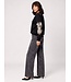 JDY JDYMESA Mindy Emb Sweat Black – Zwarte dames sweater met ecru borduurwerk