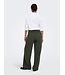 JDY JDYGEGGO Corduroy Pant Black Olive – Groene ribfluwelen broek met wijde pijpen