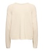 JDY JDYSTACEY Reversible Pullover Sandshell – Ecru structuurtrui met V-hals