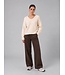 JDY JDYSTACEY Reversible Pullover Sandshell – Ecru structuurtrui met V-hals