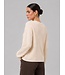 JDY JDYSTACEY Reversible Pullover Sandshell – Ecru structuurtrui met V-hals