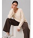 JDY JDYSTACEY Reversible Pullover Sandshell – Ecru structuurtrui met V-hals