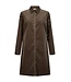 Freequent FQCORDY Dress Morel – Bruine ribfluwelen jurk met rits
