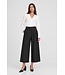 KAFFE KAgabby Culotte Pants Dark Grey Melange – Grijze damesculotte met wijde pijpen