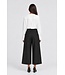 KAFFE KAgabby Culotte Pants Dark Grey Melange – Grijze damesculotte met wijde pijpen