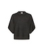 KAFFE KAbarbara Wing Pullover Dark Grey Melange – Grijze damespull met vleermuismouwen