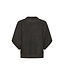 KAFFE KAbarbara Wing Pullover Dark Grey Melange – Grijze damespull met vleermuismouwen