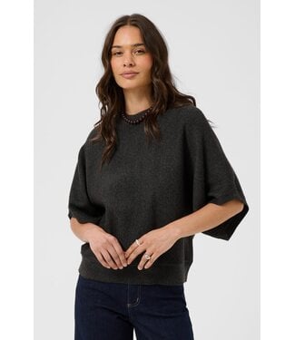 KAFFE KAbarbara Wing Pullover - Dark Grey Melange