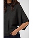 KAFFE KAbarbara Wing Pullover Dark Grey Melange – Grijze damespull met vleermuismouwen