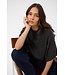 KAFFE KAbarbara Wing Pullover Dark Grey Melange – Grijze damespull met vleermuismouwen