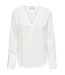 JDY JDYLION V-Neck Top Cloud Dancer – Crèmewitte damesblouse met V-hals