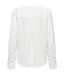 JDY JDYLION V-Neck Top Cloud Dancer – Crèmewitte damesblouse met V-hals