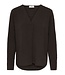 JDY JDYLION V-Neck Top Chocolate Torte – Chocoladebruine damesblouse met V-hals