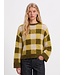 Selected Femme SLWLULU Loose Check Knit Avocado Oil Check – Geruite damespull met wol & alpaca