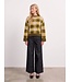Selected Femme SLWLULU Loose Check Knit Avocado Oil Check – Geruite damespull met wol & alpaca