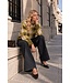 Selected Femme SLWLULU Loose Check Knit Avocado Oil Check – Geruite damespull met wol & alpaca