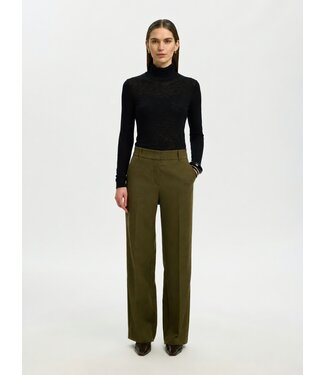 Selected Femme SLWRITA Wide Pant - Fir Green