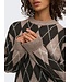 JDY JDYBIANKA Argyle Pullover Chocolate Torte Argyle – Bruine damespull met ruitpatroon