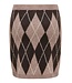 JDY JDYBIANKA Skirt Chocolate Torte Argyle – Gebreide damesrok met ruitpatroon