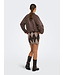 JDY JDYBIANKA Skirt Chocolate Torte Argyle – Gebreide damesrok met ruitpatroon