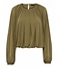 JDY JDYUSO Bubblehem Top Teak – Blouse met wijde mouwen