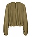 JDY JDYUSO Bubblehem Top Teak – Blouse met wijde mouwen