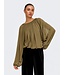 JDY JDYUSO Bubblehem Top Teak – Blouse met wijde mouwen