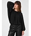 JDY JDYUSO Bubblehem Top Black – Zwarte blouse met wijde mouwen