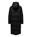 JDY JDYKAMMA Water Rep Long Puffer Black – Lange zwarte pufferjas