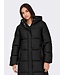 JDY JDYKAMMA Water Rep Long Puffer Black – Lange zwarte pufferjas