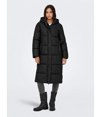 JDY JDYKAMMA Water Rep Long Puffer - Black