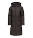 JDY JDYKAMMA Water Rep Long Puffer Chocolate Torte – Lange donkerbruine pufferjas