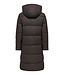 JDY JDYKAMMA Water Rep Long Puffer Chocolate Torte – Lange donkerbruine pufferjas