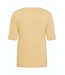 KAFFE KAlizza Boatneck Solid Pullover Sunlight – Lichtgele fijngebreide damespull met boothals