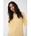 KAFFE KAlizza Boatneck Solid Pullover Sunlight – Lichtgele fijngebreide damespull met boothals