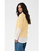 KAFFE KAlizza Boatneck Solid Pullover Sunlight – Lichtgele fijngebreide damespull met boothals