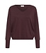 KAFFE KAlizza Mai Pullover Fudge – Fijngebreide damespull met V-hals