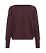 KAFFE KAlizza Mai Pullover Fudge – Fijngebreide damespull met V-hals