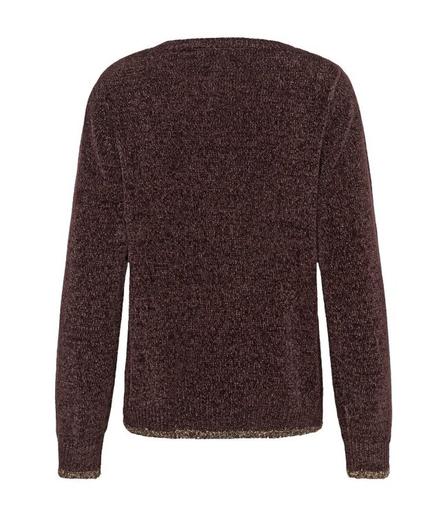 CREAM CRCicia Knit Pullover Fudge – Damespull met subtiel metallic detail