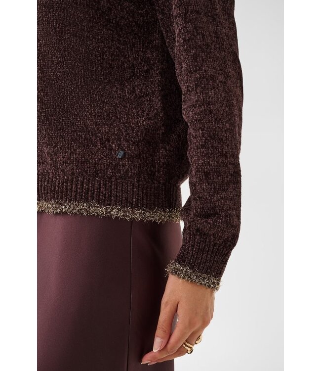 CREAM CRCicia Knit Pullover Fudge – Damespull met subtiel metallic detail