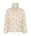 CREAM CRDrakie Short Jacket Oatmeal – Gewatteerde damesjas met sterpatroon