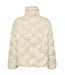 CREAM CRDrakie Short Jacket Oatmeal – Gewatteerde damesjas met sterpatroon