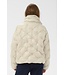 CREAM CRDrakie Short Jacket Oatmeal – Gewatteerde damesjas met sterpatroon